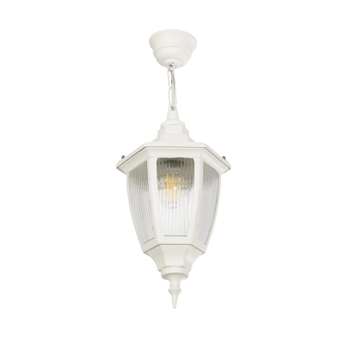 GLOBOSTAR® ENGLAND 202-0014 Vintage Κρεμαστό Φωτιστικό Οροφής με Ντουί 1 x E27 AC 220-240V IP44 - Λευκό - Μ20 x Π20 x Υ35cm GLOBOSTAR® ENGLAND 202-0014 Vintage Κρεμαστό Φωτιστικό Οροφής με Ντουί 1 x E27 AC 220-240V IP44 - Λευκό - Μ20 x Π20 x Υ35cm