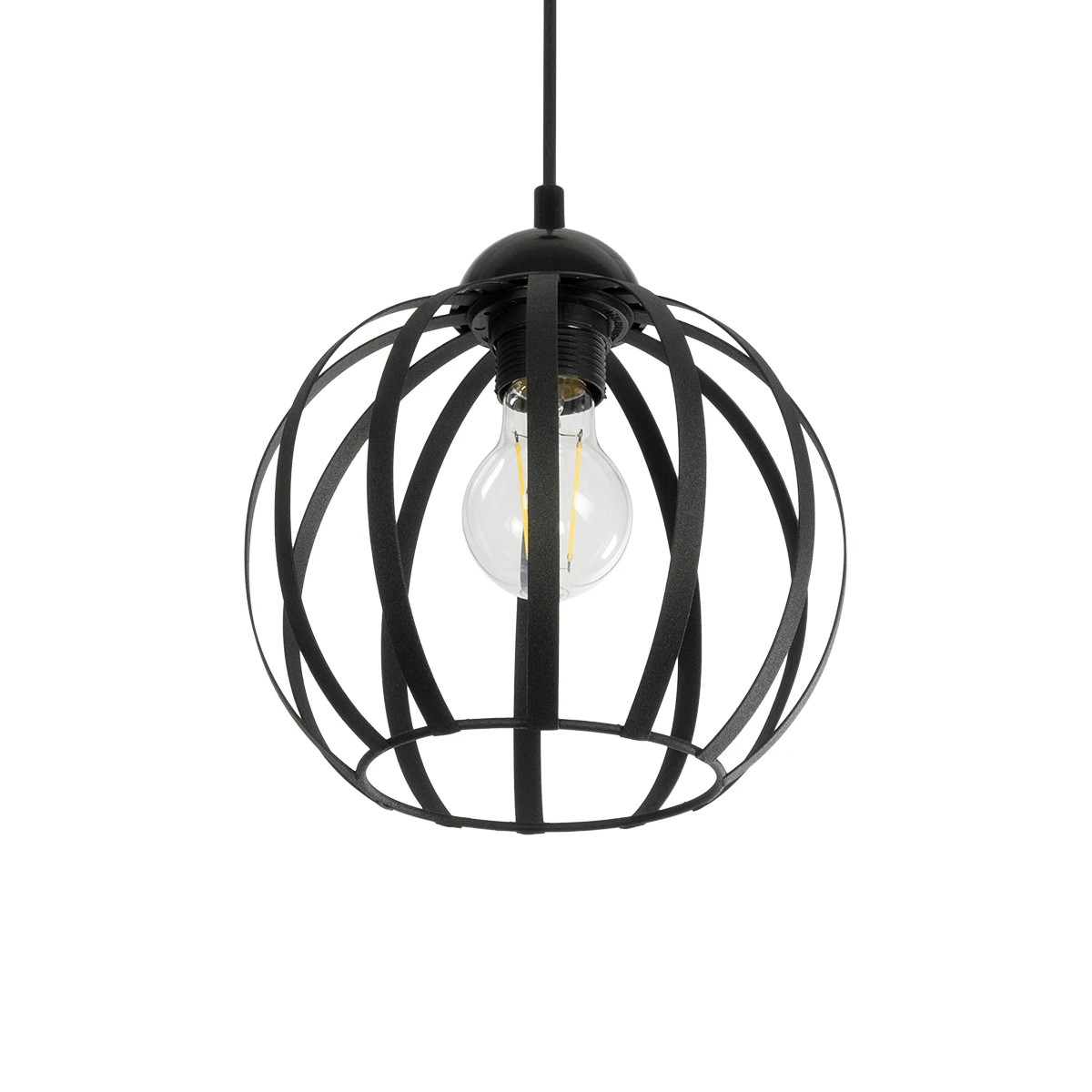 GLOBOSTAR® LUSE 202-0048 Μοντέρνο Κρεμαστό Φωτιστικό Οροφής με Ντουί 1 x E27 AC 220-240V IP20 - Μαύρο - Μ21 x Π21 x Υ23cm GLOBOSTAR® LUSE 202-0048 Μοντέρνο Κρεμαστό Φωτιστικό Οροφής με Ντουί 1 x E27 AC 220-240V IP20 - Μαύρο - Μ21 x Π21 x Υ23cm