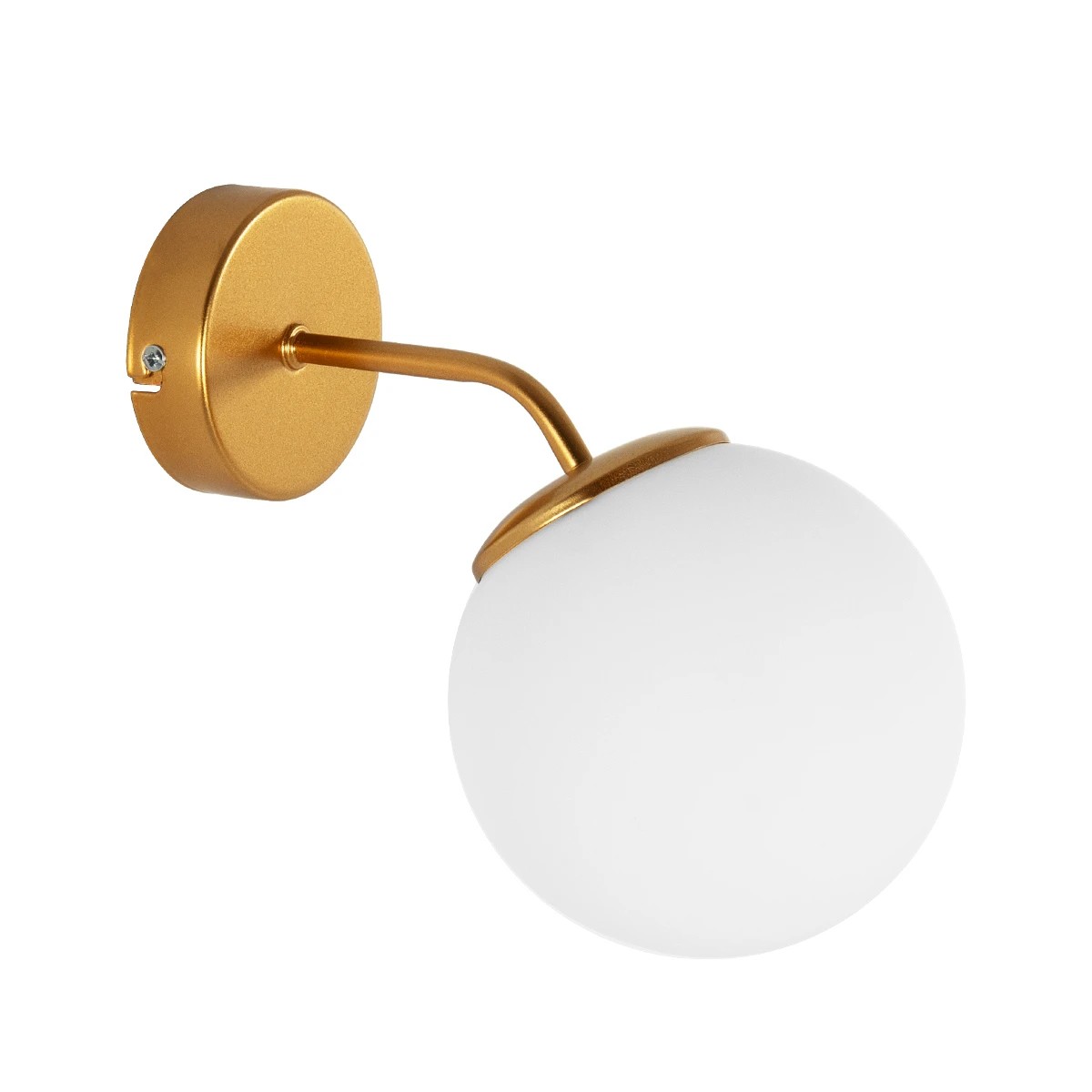 GloboStar® DALPH 203-0033 Vintage Επιτοίχιο Φωτιστικό Απλίκα Μονόφωτο 1 x E27 IP20 Χρυσό Μέταλλο με Λευκό Γυαλί - M15 x Π25 x Υ22cm GloboStar® DALPH 203-0033 Vintage Επιτοίχιο Φωτιστικό Απλίκα Μονόφωτο 1 x E27 IP20 Χρυσό Μέταλλο με Λευκό Γυαλί - M15 x Π25 x Υ22cm