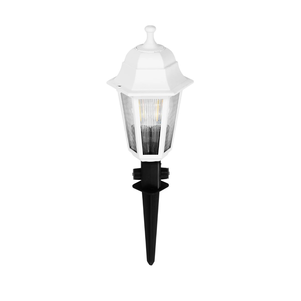 GloboStar® VITRO 203-0203 Vintage Καρφωτό Φωτιστικό Φαναράκι Μονόφωτο 1 x E27 IP44 Λευκό & Διάφανο Πλαστικό - Μ17 x Π17 x Υ55cm GloboStar® VITRO 203-0203 Vintage Καρφωτό Φωτιστικό Φαναράκι Μονόφωτο 1 x E27 IP44 Λευκό & Διάφανο Πλαστικό - Μ17 x Π17 x Υ55cm