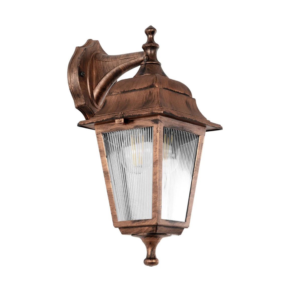 GloboStar® SOLME 203-0216 Vintage Επιτοίχιο Φωτιστικό Φαναράκι Μονόφωτο 1 x E27 IP44 Χάλκινο Πλαστικό - Μ19 x Π20 x Υ35cm GloboStar® SOLME 203-0216 Vintage Επιτοίχιο Φωτιστικό Φαναράκι Μονόφωτο 1 x E27 IP44 Χάλκινο Πλαστικό - Μ19 x Π20 x Υ35cm
