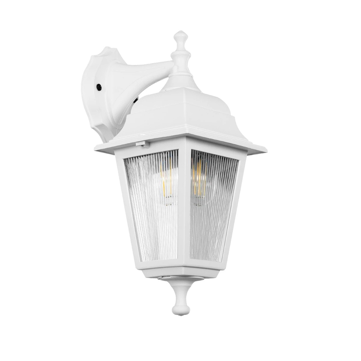 GloboStar® SOLME 203-0221 Vintage Επιτοίχιο Φωτιστικό Φαναράκι Μονόφωτο 1 x E27 IP44 Λευκό Πλαστικό - Μ15 x Π20 x Υ35cm GloboStar® SOLME 203-0221 Vintage Επιτοίχιο Φωτιστικό Φαναράκι Μονόφωτο 1 x E27 IP44 Λευκό Πλαστικό - Μ15 x Π20 x Υ35cm