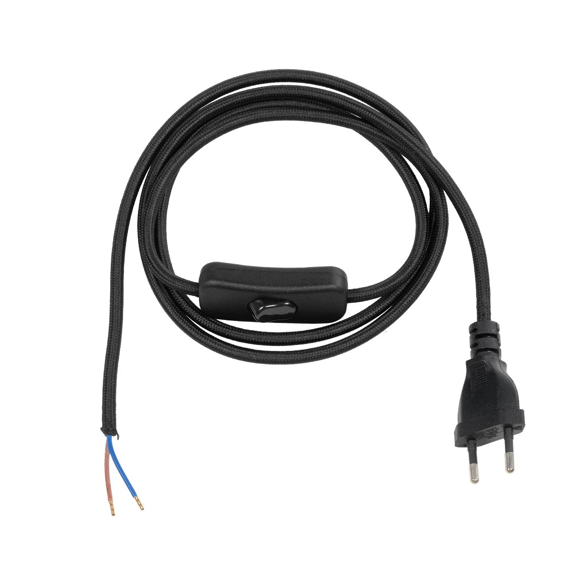 GLOBOSTAR® WHIP 77669 Μοντέρνο DIY Φωτιστικό με Υφασμάτινο Καλώδιο, Ντουί 1 x E27 & Διακόπτη On/Off AC 220-240V IP20 - Μαύρο - Μ140 x Π2.7 x Υ1.9cm GLOBOSTAR® WHIP 77669 Μοντέρνο DIY Φωτιστικό με Υφασμάτινο Καλώδιο, Ντουί 1 x E27 & Διακόπτη On/Off AC 220-240V IP20 - Μαύρο - Μ140 x Π2.7 x Υ1.9cm