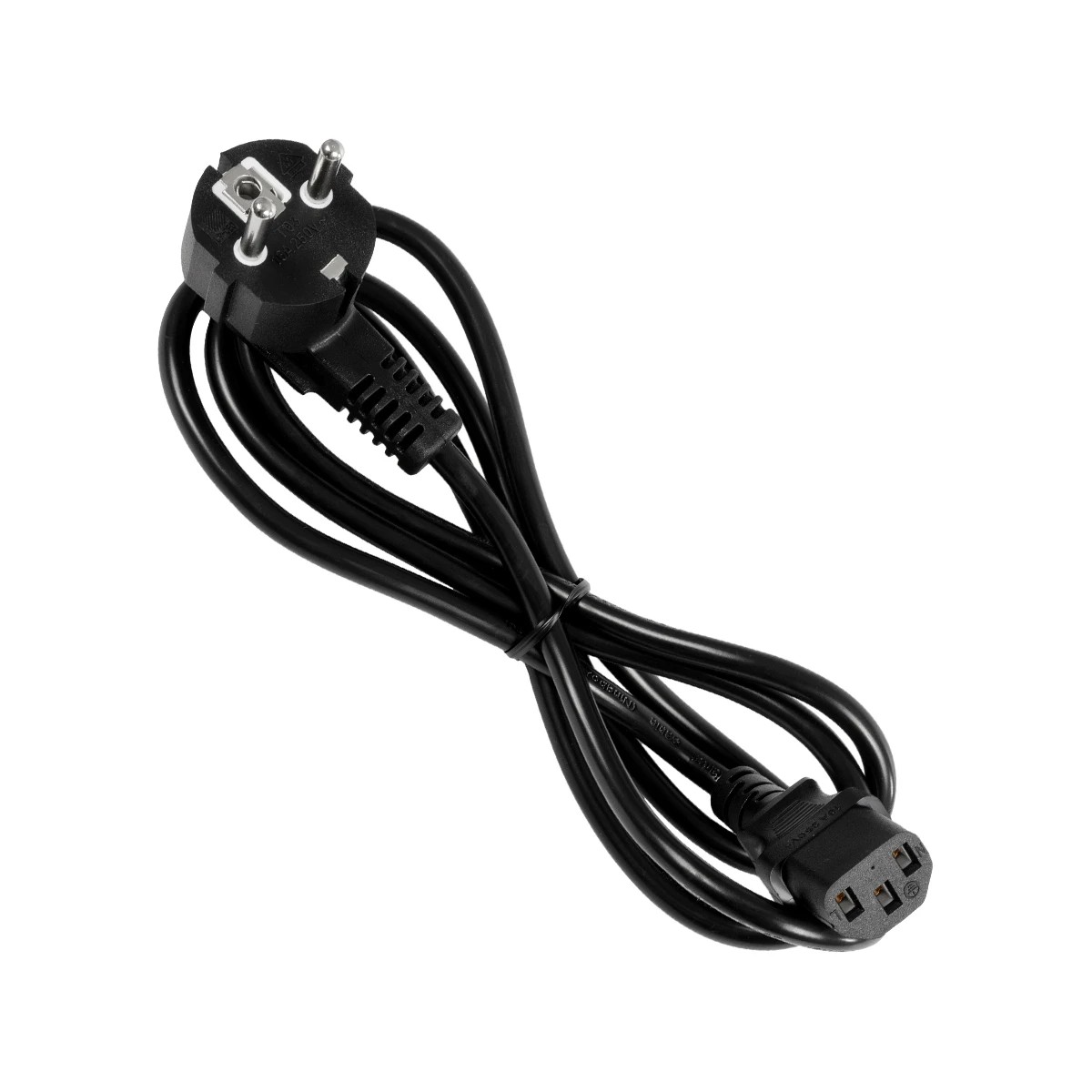 GLOBOSTAR® PLUGA 61498 Καλώδιο Τροφοδοσίας C13 με Πλάγια Πρίζα Schuko 250V 10A max 1.5m - 3*0.75mm2 - Μαύρο - Μ150 x Π3.6 x Υ3.6cm GLOBOSTAR® PLUGA 61498 Καλώδιο Τροφοδοσίας C13 με Πλάγια Πρίζα Schuko 250V 10A max 1.5m - 3*0.75mm2 - Μαύρο - Μ150 x Π3.6 x Υ3.6cm