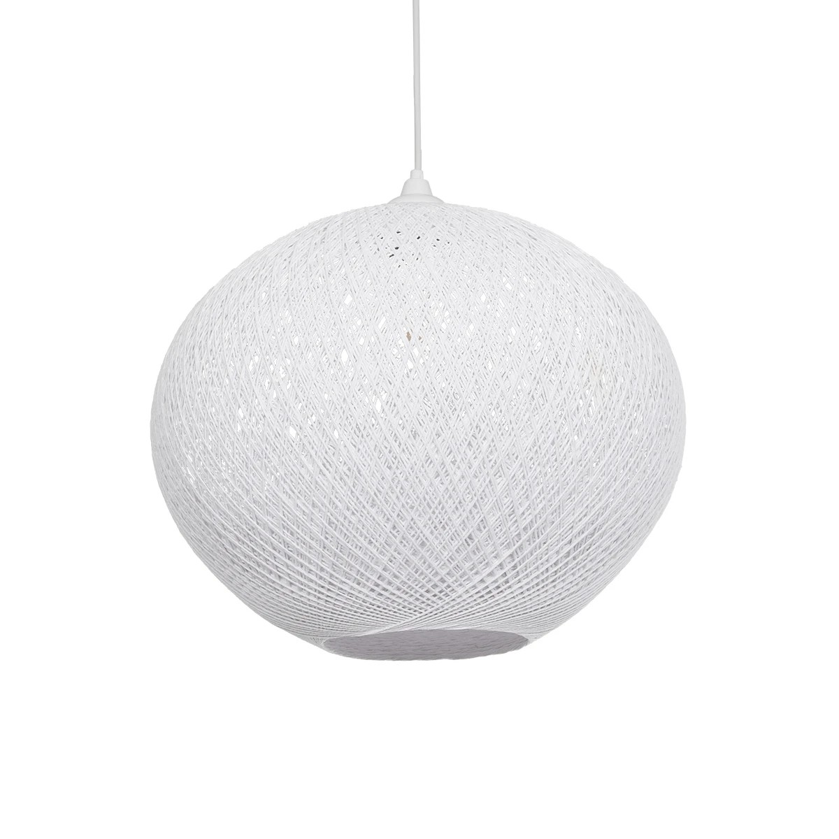 GLOBOSTAR® SOLEI 205-0007 Boho Κρεμαστό Φωτιστικό Οροφής με Ντουί 1 x E27 AC 220-240V IP20 - Λευκό - M40 x Π40 x Υ36cm GLOBOSTAR® SOLEI 205-0007 Boho Κρεμαστό Φωτιστικό Οροφής με Ντουί 1 x E27 AC 220-240V IP20 - Λευκό - M40 x Π40 x Υ36cm