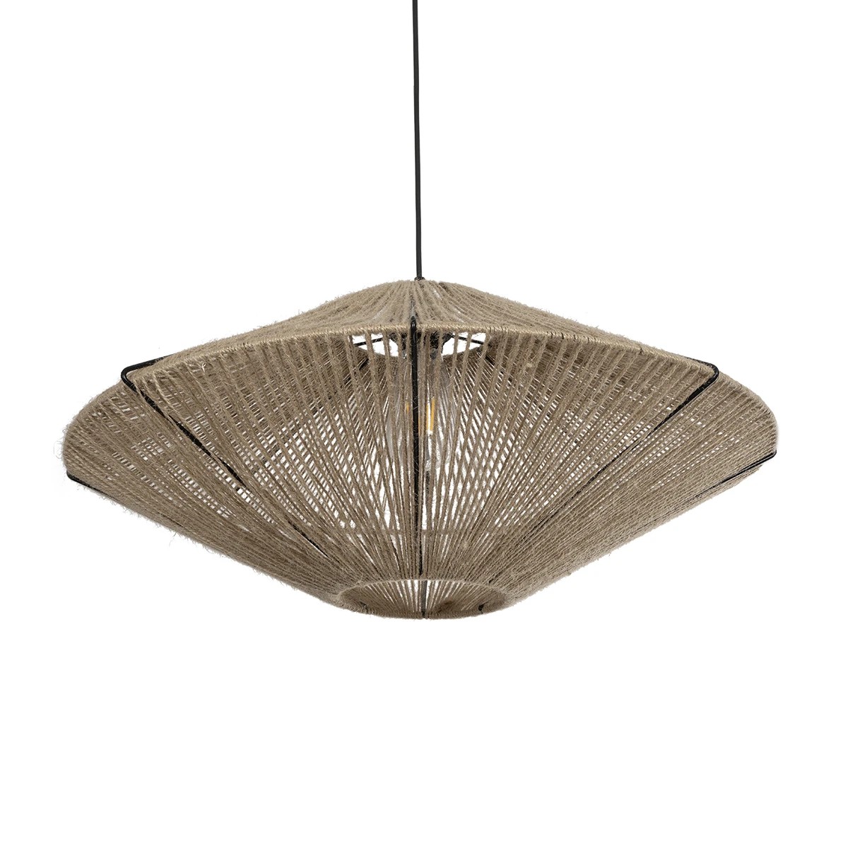 GLOBOSTAR® OVNI 205-0029 Boho Κρεμαστό Φωτιστικό Οροφής με Ντουί 1 x E27 AC 220-240V IP20 - Μπεζ - M60 x Π60 x Υ29cm GLOBOSTAR® OVNI 205-0029 Boho Κρεμαστό Φωτιστικό Οροφής με Ντουί 1 x E27 AC 220-240V IP20 - Μπεζ - M60 x Π60 x Υ29cm