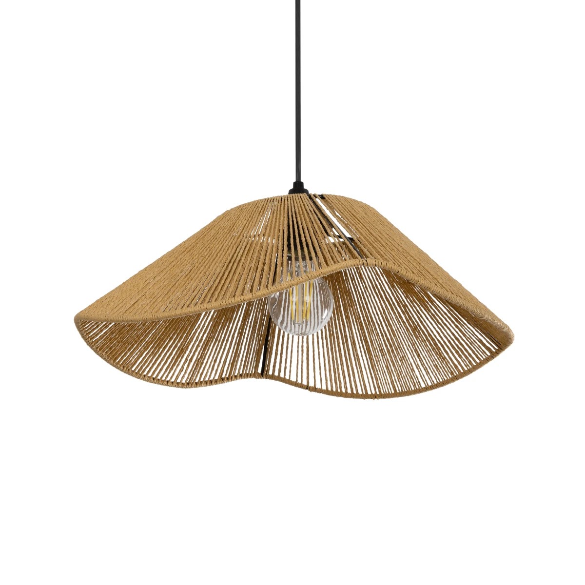 GLOBOSTAR® HATA 205-0038 Boho Κρεμαστό Φωτιστικό Οροφής με Ντουί 1 x E27 AC 220-240V IP20 - Μπεζ - M40 x Π40 x Υ17cm GLOBOSTAR® HATA 205-0038 Boho Κρεμαστό Φωτιστικό Οροφής με Ντουί 1 x E27 AC 220-240V IP20 - Μπεζ - M40 x Π40 x Υ17cm
