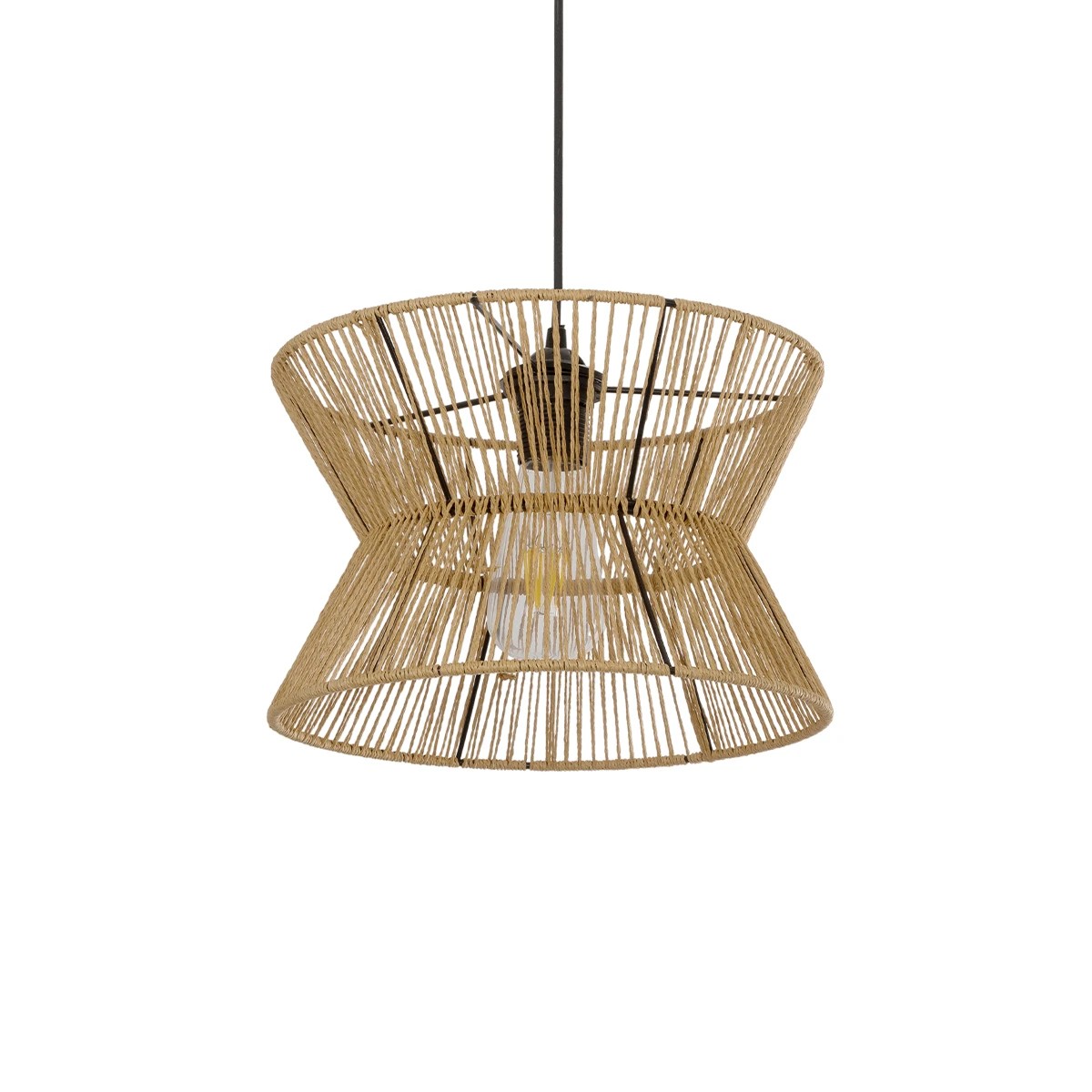 GLOBOSTAR® UPCONE 205-0055 Boho Κρεμαστό Φωτιστικό Οροφής με Ντουί 1 x E27 AC 220-240V IP20 - Μπεζ - M30 x Π30 x Υ21cm GLOBOSTAR® UPCONE 205-0055 Boho Κρεμαστό Φωτιστικό Οροφής με Ντουί 1 x E27 AC 220-240V IP20 - Μπεζ - M30 x Π30 x Υ21cm