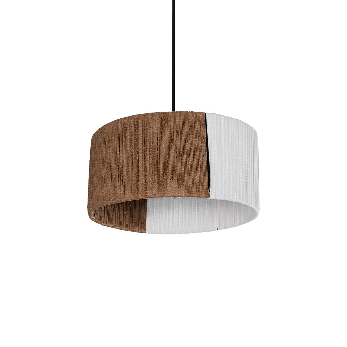 GLOBOSTAR® TAG 205-0059 Boho Κρεμαστό Φωτιστικό Οροφής με Ντουί 1 x E27 AC 220-240V IP20 - Λευκό & Καφέ - M30 x Π30 x Υ18cm GLOBOSTAR® TAG 205-0059 Boho Κρεμαστό Φωτιστικό Οροφής με Ντουί 1 x E27 AC 220-240V IP20 - Λευκό & Καφέ - M30 x Π30 x Υ18cm