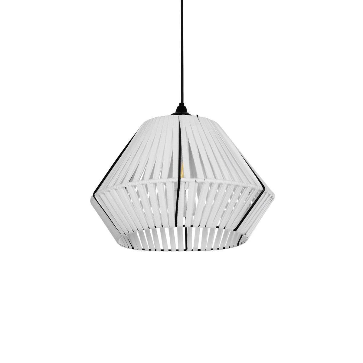 GLOBOSTAR® NUI 205-0063 Boho Κρεμαστό Φωτιστικό Οροφής με Ντουί 1 x E27 AC 220-240V IP20 - Λευκό - M36 x Π36 x Υ27cm GLOBOSTAR® NUI 205-0063 Boho Κρεμαστό Φωτιστικό Οροφής με Ντουί 1 x E27 AC 220-240V IP20 - Λευκό - M36 x Π36 x Υ27cm