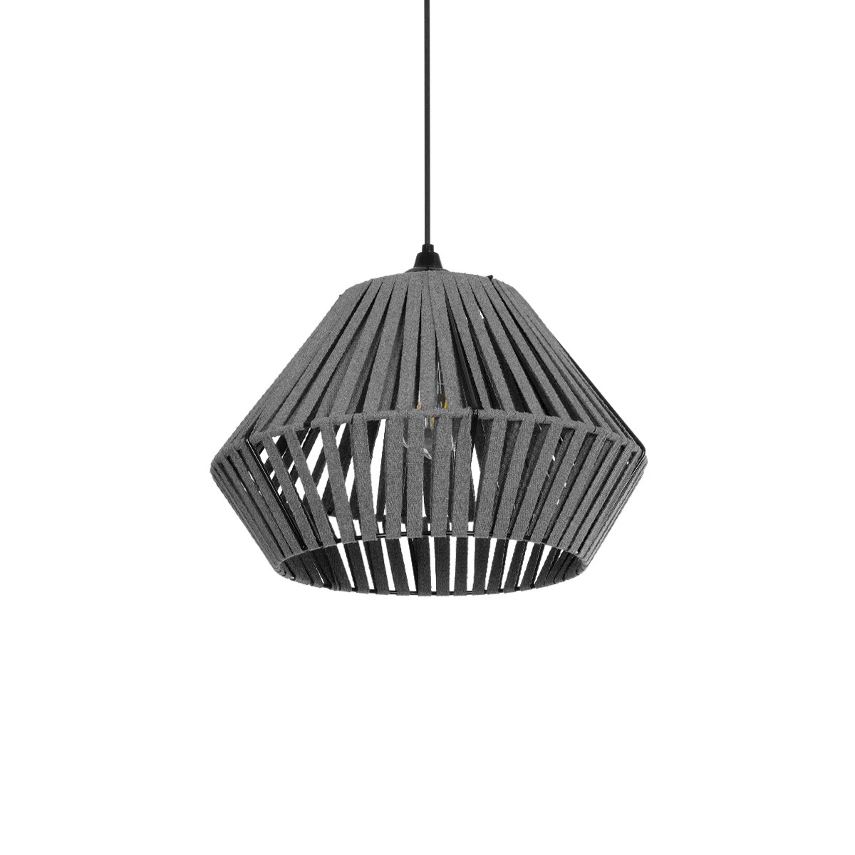 GLOBOSTAR® NUI 205-0065 Boho Κρεμαστό Φωτιστικό Οροφής με Ντουί 1 x E27 AC 220-240V IP20 - Γκρι - M36 x Π36 x Υ27cm GLOBOSTAR® NUI 205-0065 Boho Κρεμαστό Φωτιστικό Οροφής με Ντουί 1 x E27 AC 220-240V IP20 - Γκρι - M36 x Π36 x Υ27cm