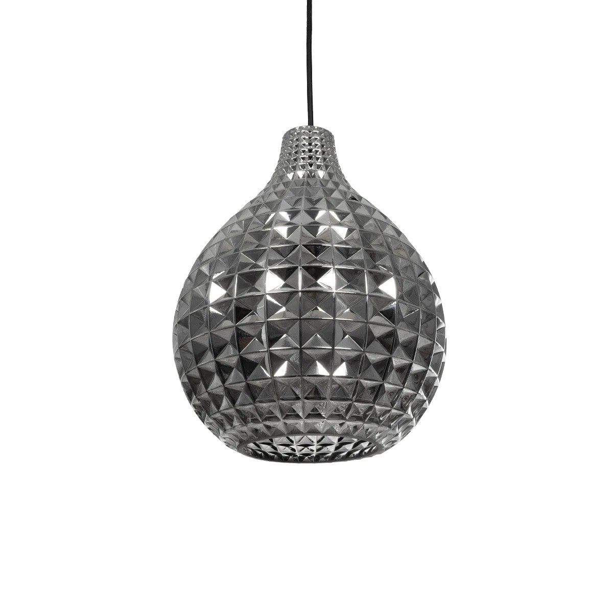 GLOBOSTAR® BASTIK 206-0026 Μοντέρνο Κρεμαστό Φωτιστικό Οροφής με Ντουί 1 x E27 AC 220-240V IP20 - Μαύρο Φιμέ - Μ22 x Π22 x Υ26cm GLOBOSTAR® BASTIK 206-0026 Μοντέρνο Κρεμαστό Φωτιστικό Οροφής με Ντουί 1 x E27 AC 220-240V IP20 - Μαύρο Φιμέ - Μ22 x Π22 x Υ26cm