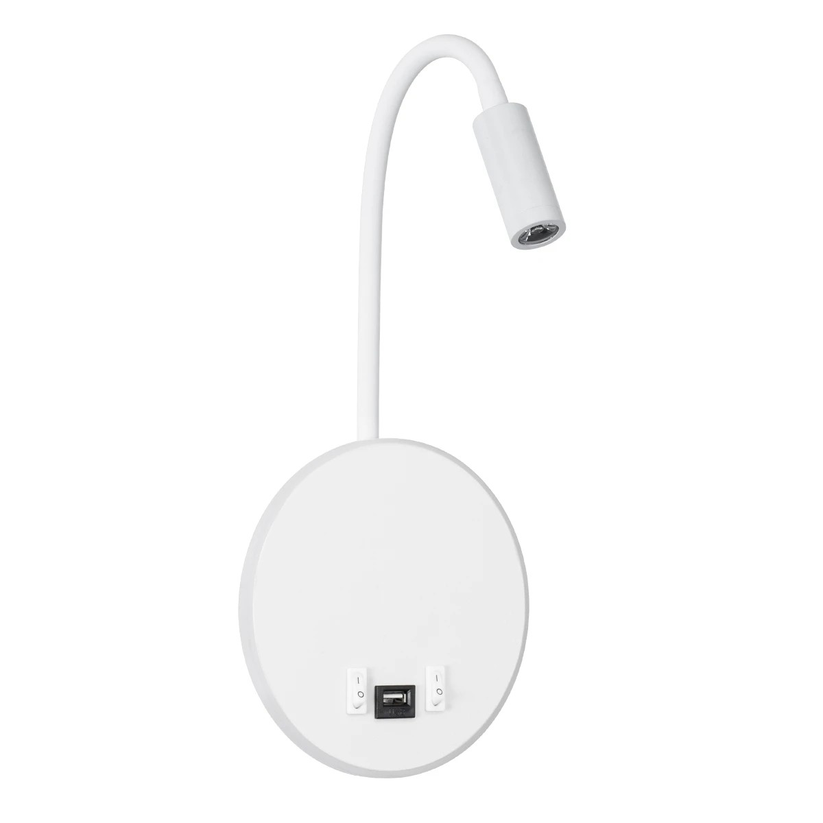 GLOBOSTAR® GOOSE 60881 Μοντέρνο Φωτιστικό Τοίχου - Απλίκα Ξενοδοχείου Reading Light με Φορτιστή USB 3A LED 6W 600lm 36° & 360° AC 220-240V IP20 Φυσικό Λευκό 4500K - CREE XPE & Lumileds SMD Chip & TÜV SÜD Driver - Λευκό Ματ - Μ15.5 x Π15 x Υ30. GLOBOSTAR® GOOSE 60881 Μοντέρνο Φωτιστικό Τοίχου - Απλίκα Ξενοδοχείου Reading Light με Φορτιστή USB 3A LED 6W 600lm 36° & 360° AC 220-240V IP20 Φυσικό Λευκό 4500K - CREE XPE & Lumileds SMD Chip & TÜV SÜD Driver - Λευκό Ματ - Μ15.5 x Π15 x Υ30.