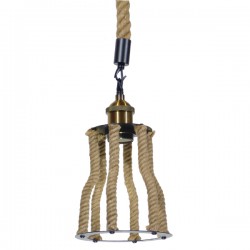 GLOBOSTAR® LANTERN 01186 Vintage Κρεμαστό Φωτιστικό Οροφής με Ντουί 1 x E27 AC 220-240V IP20 - Μπεζ & Μαύρο - Μ15 x Π15 x Υ24cm GLOBOSTAR® LANTERN 01186 Vintage Κρεμαστό Φωτιστικό Οροφής με Ντουί 1 x E27 AC 220-240V IP20 - Μπεζ & Μαύρο - Μ15 x Π15 x Υ24cm
