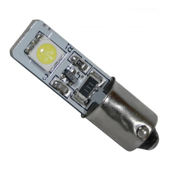 GloboStar® BA9S - T4W 78340 Λάμπα Αυτοκινήτου Can LED Bus με 2 SMD 5050 12 Volt 2.8W 48 lm 270° Ψυχρό Λευκό 6000K GloboStar® BA9S - T4W 78340 Λάμπα Αυτοκινήτου Can LED Bus με 2 SMD 5050 12 Volt 2.8W 48 lm 270° Ψυχρό Λευκό 6000K