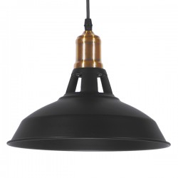 GLOBOSTAR® ANER 01073 Vintage Κρεμαστό Φωτιστικό Οροφής με Ντουί 1 x E27 AC 220-240V IP20 - Μαύρο & Χρυσό - Μ27.5 x Π27.5 x Υ19cm GLOBOSTAR® ANER 01073 Vintage Κρεμαστό Φωτιστικό Οροφής με Ντουί 1 x E27 AC 220-240V IP20 - Μαύρο & Χρυσό - Μ27.5 x Π27.5 x Υ19cm