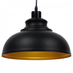 GLOBOSTAR® ANDY 01000 Μοντέρνο Κρεμαστό Φωτιστικό Οροφής με Ντουί 1 x E27 AC 220-240V IP20 - Μαύρο & Χρυσό - Μ35 x Π35 x Υ28cm GLOBOSTAR® ANDY 01000 Μοντέρνο Κρεμαστό Φωτιστικό Οροφής με Ντουί 1 x E27 AC 220-240V IP20 - Μαύρο & Χρυσό - Μ35 x Π35 x Υ28cm