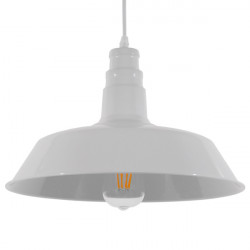 GLOBOSTAR® RAY 01043 Vintage Κρεμαστό Φωτιστικό Οροφής με Ντουί 1 x E27 AC 220-240V IP20 - Λευκό - Μ36 x Π36 x Υ25cm GLOBOSTAR® RAY 01043 Vintage Κρεμαστό Φωτιστικό Οροφής με Ντουί 1 x E27 AC 220-240V IP20 - Λευκό - Μ36 x Π36 x Υ25cm