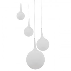 GLOBOSTAR® DORI 01144 Μοντέρνο Κρεμαστό Φωτιστικό Οροφής με Ντουί 4 x E27 AC 220-240V IP20 - Λευκό - Μ75 x Π75 x Υ52cm GLOBOSTAR® DORI 01144 Μοντέρνο Κρεμαστό Φωτιστικό Οροφής με Ντουί 4 x E27 AC 220-240V IP20 - Λευκό - Μ75 x Π75 x Υ52cm