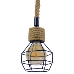 GLOBOSTAR® HELLET 01182 Vintage Κρεμαστό Φωτιστικό Οροφής με Ντουί 1 x E27 AC 220-240V IP20 - Μαύρο & Μπεζ - Μ16 x Π16 x Υ25cm GLOBOSTAR® HELLET 01182 Vintage Κρεμαστό Φωτιστικό Οροφής με Ντουί 1 x E27 AC 220-240V IP20 - Μαύρο & Μπεζ - Μ16 x Π16 x Υ25cm