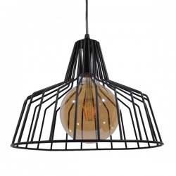 GLOBOSTAR® TERE 01165 Vintage Κρεμαστό Φωτιστικό Οροφής με Ντουί 1 x E27 AC 220-240V IP20 - Μαύρο - Μ30 x Π30 x Υ25cm GLOBOSTAR® TERE 01165 Vintage Κρεμαστό Φωτιστικό Οροφής με Ντουί 1 x E27 AC 220-240V IP20 - Μαύρο - Μ30 x Π30 x Υ25cm