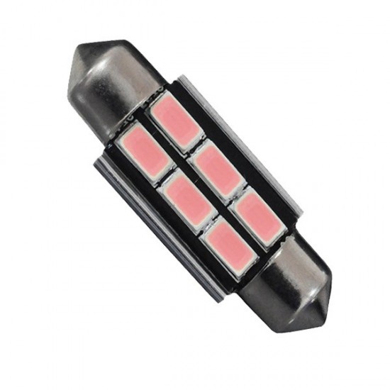 GloboStar® C5W 40163 Λάμπα Αυτοκινήτου FESTOONLED 39mm Can Bus με 6 SMD 5630 2.5W DC 180° 12V Φούξια GloboStar® C5W 40163 Λάμπα Αυτοκινήτου FESTOONLED 39mm Can Bus με 6 SMD 5630 2.5W DC 180° 12V Φούξια