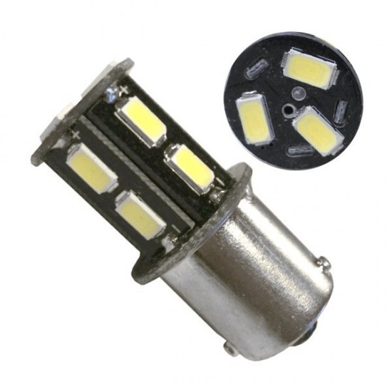 Λαμπτήρας LED BAU15S 13 SMD 5630 Ψυχρό Λευκό GloboStar 04520 Λαμπτήρας LED BAU15S 13 SMD 5630 Ψυχρό Λευκό GloboStar 04520