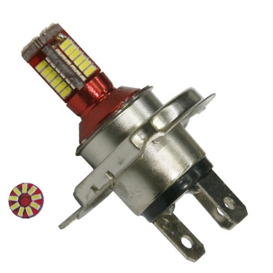 GloboStar® 40138 Λάμπα Αυτοκίνητου H4 Can Bus LED με 57 SMD 4014 4,5W 460lm 360° DC 12V IP20 Ψυχρό Λευκό 6000K GloboStar® 40138 Λάμπα Αυτοκίνητου H4 Can Bus LED με 57 SMD 4014 4,5W 460lm 360° DC 12V IP20 Ψυχρό Λευκό 6000K