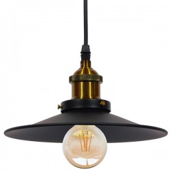 GLOBOSTAR® CARAVEL 01167 Vintage Κρεμαστό Φωτιστικό Οροφής με Ντουί 1 x E27 AC 220-240V IP20 - Μαύρο & Χρυσό - Μ22 x Π22 x Υ13cm GLOBOSTAR® CARAVEL 01167 Vintage Κρεμαστό Φωτιστικό Οροφής με Ντουί 1 x E27 AC 220-240V IP20 - Μαύρο & Χρυσό - Μ22 x Π22 x Υ13cm