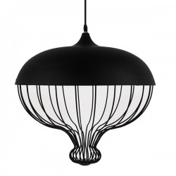 GLOBOSTAR® SOBRINO 01108 Vintage Κρεμαστό Φωτιστικό Οροφής με Ντουί 1 x E27 AC 220-240V IP20 - Μαύρο - Μ46 x Π46 x Υ50cm GLOBOSTAR® SOBRINO 01108 Vintage Κρεμαστό Φωτιστικό Οροφής με Ντουί 1 x E27 AC 220-240V IP20 - Μαύρο - Μ46 x Π46 x Υ50cm