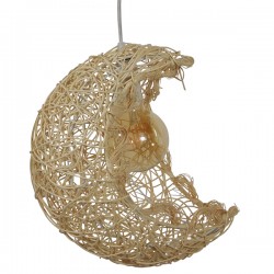 GLOBOSTAR® CRESCENT 01222 Vintage Κρεμαστό Φωτιστικό Οροφής με Ντουί 1 x E27 AC 220-240V IP20 - Μπεζ - Μ30 x Π20 x Υ35cm GLOBOSTAR® CRESCENT 01222 Vintage Κρεμαστό Φωτιστικό Οροφής με Ντουί 1 x E27 AC 220-240V IP20 - Μπεζ - Μ30 x Π20 x Υ35cm