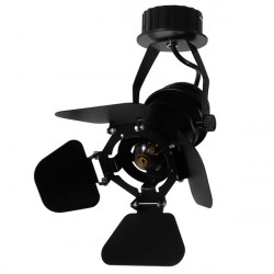 GLOBOSTAR® BROADWAY 01371 Vintage Φωτιστικό Οροφής με Ντουί 1 x E27 AC 220-240V IP20 - Μαύρο - Μ20 x Π20 x Υ27.5cm GLOBOSTAR® BROADWAY 01371 Vintage Φωτιστικό Οροφής με Ντουί 1 x E27 AC 220-240V IP20 - Μαύρο - Μ20 x Π20 x Υ27.5cm