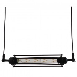 GLOBOSTAR® TUBE 01085 Vintage Κρεμαστό Φωτιστικό Οροφής με Ντουί 1 x E27 AC 220-240V IP20 - Μαύρο - Μ43 x Π11 x Υ11cm GLOBOSTAR® TUBE 01085 Vintage Κρεμαστό Φωτιστικό Οροφής με Ντουί 1 x E27 AC 220-240V IP20 - Μαύρο - Μ43 x Π11 x Υ11cm