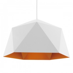 GLOBOSTAR® HEXAGON 01378 Μοντέρνο Κρεμαστό Φωτιστικό Οροφής με Ντουί 1 x E27 AC 220-240V IP20 - Λευκό & Χρυσό - Μ46 x Π46 x Y25cm GLOBOSTAR® HEXAGON 01378 Μοντέρνο Κρεμαστό Φωτιστικό Οροφής με Ντουί 1 x E27 AC 220-240V IP20 - Λευκό & Χρυσό - Μ46 x Π46 x Y25cm