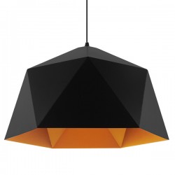 GLOBOSTAR® HEXAGON 01195 Μοντέρνο Κρεμαστό Φωτιστικό Οροφής με Ντουί 1 x E27 AC 220-240V IP20 - Μαύρο & Χρυσό - Μ46 x Π46 x Υ25cm GLOBOSTAR® HEXAGON 01195 Μοντέρνο Κρεμαστό Φωτιστικό Οροφής με Ντουί 1 x E27 AC 220-240V IP20 - Μαύρο & Χρυσό - Μ46 x Π46 x Υ25cm