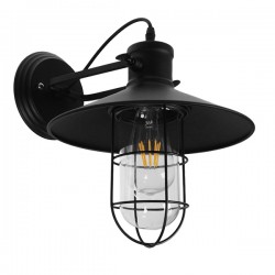 GLOBOSTAR® CELL 01118 Vintage Φωτιστικό Τοίχου - Απλίκα με Ντουί 1 x E27 AC 220-240V IP20 - Μαύρο - Μ33 x Π27 x Υ33cm GLOBOSTAR® CELL 01118 Vintage Φωτιστικό Τοίχου - Απλίκα με Ντουί 1 x E27 AC 220-240V IP20 - Μαύρο - Μ33 x Π27 x Υ33cm