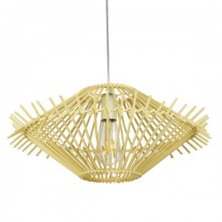GLOBOSTAR® SASSO 01601 Boho Κρεμαστό Φωτιστικό Οροφής με Ντουί 1 x E27 AC 220-240V IP20 - Μπεζ - Μ50 x Π50 x Y23cm GLOBOSTAR® SASSO 01601 Boho Κρεμαστό Φωτιστικό Οροφής με Ντουί 1 x E27 AC 220-240V IP20 - Μπεζ - Μ50 x Π50 x Y23cm