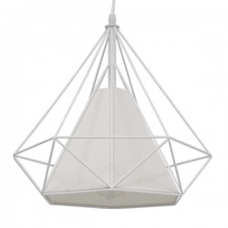 GLOBOSTAR® KAIRI 01619 Μοντέρνο Κρεμαστό Φωτιστικό Οροφής με Ντουί 1 x E27 AC 220-240V IP20 - Λευκό - Μ38 x Π38 x Υ39cm GLOBOSTAR® KAIRI 01619 Μοντέρνο Κρεμαστό Φωτιστικό Οροφής με Ντουί 1 x E27 AC 220-240V IP20 - Λευκό - Μ38 x Π38 x Υ39cm