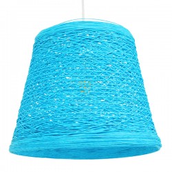 GLOBOSTAR® PLAYROOM 00995 Vintage Κρεμαστό Φωτιστικό Οροφής με Ντουί 1 x E27 AC 220-240V IP20 - Μπλε - Μ32 x Π32 x Υ27cm GLOBOSTAR® PLAYROOM 00995 Vintage Κρεμαστό Φωτιστικό Οροφής με Ντουί 1 x E27 AC 220-240V IP20 - Μπλε - Μ32 x Π32 x Υ27cm