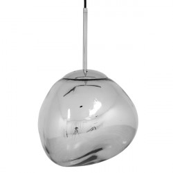 GLOBOSTAR® DIXAR 01460 Μοντέρνο Κρεμαστό Φωτιστικό Οροφής με Ντουί 1 x E27 AC 220-240V IP20 - Ασημί - Μ28 x Π28 x Υ40cm GLOBOSTAR® DIXAR 01460 Μοντέρνο Κρεμαστό Φωτιστικό Οροφής με Ντουί 1 x E27 AC 220-240V IP20 - Ασημί - Μ28 x Π28 x Υ40cm