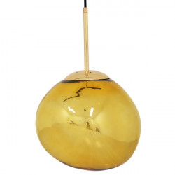 GLOBOSTAR® DIXAR 01462 Μοντέρνο Κρεμαστό Φωτιστικό Οροφής με Ντουί 1 x E27 AC 220-240V IP20 - Χρυσό Φιμέ - Μ28 x Π28 x Υ40cm GLOBOSTAR® DIXAR 01462 Μοντέρνο Κρεμαστό Φωτιστικό Οροφής με Ντουί 1 x E27 AC 220-240V IP20 - Χρυσό Φιμέ - Μ28 x Π28 x Υ40cm