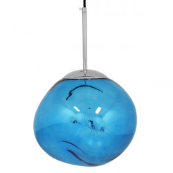 GLOBOSTAR® DIXAR 01463 Μοντέρνο Κρεμαστό Φωτιστικό Οροφής με Ντουί 1 x E27 AC 220-240V IP20 - Μπλε & Ασημί - Μ28 x Π28 x Υ40cm GLOBOSTAR® DIXAR 01463 Μοντέρνο Κρεμαστό Φωτιστικό Οροφής με Ντουί 1 x E27 AC 220-240V IP20 - Μπλε & Ασημί - Μ28 x Π28 x Υ40cm