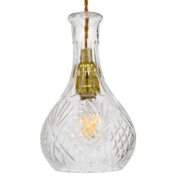 GLOBOSTAR® WHISKEY 01514 Vintage Κρεμαστό Φωτιστικό Οροφής με Ντουί 1 x E27 AC 220-240V IP20 - Διάφανο - Μ14 x Π14 x Υ23cm GLOBOSTAR® WHISKEY 01514 Vintage Κρεμαστό Φωτιστικό Οροφής με Ντουί 1 x E27 AC 220-240V IP20 - Διάφανο - Μ14 x Π14 x Υ23cm