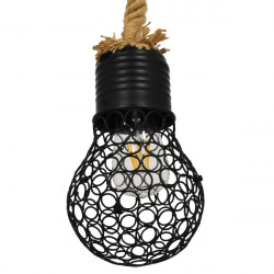 GLOBOSTAR® URBAN 01521 Vintage Κρεμαστό Φωτιστικό Οροφής με Ντουί 1 x E27 AC 220-240V IP20 - Μαύρο & Μπεζ - Μ15 x Π15 x Υ25cm GLOBOSTAR® URBAN 01521 Vintage Κρεμαστό Φωτιστικό Οροφής με Ντουί 1 x E27 AC 220-240V IP20 - Μαύρο & Μπεζ - Μ15 x Π15 x Υ25cm