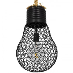 GLOBOSTAR® URBAN 01522 Vintage Κρεμαστό Φωτιστικό Οροφής με Ντουί 1 x E27 AC 220-240V IP20 - Μαύρο & Μπεζ - Μ28 x Π28 x Υ40cm GLOBOSTAR® URBAN 01522 Vintage Κρεμαστό Φωτιστικό Οροφής με Ντουί 1 x E27 AC 220-240V IP20 - Μαύρο & Μπεζ - Μ28 x Π28 x Υ40cm