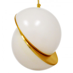 GLOBOSTAR® HUDSON 01554 Μοντέρνο Κρεμαστό Φωτιστικό Οροφής με Ντουί 1 x E27 AC 220-240V IP20 - Λευκό & Χρυσό - Μ20 x Π20 x Υ25cm GLOBOSTAR® HUDSON 01554 Μοντέρνο Κρεμαστό Φωτιστικό Οροφής με Ντουί 1 x E27 AC 220-240V IP20 - Λευκό & Χρυσό - Μ20 x Π20 x Υ25cm