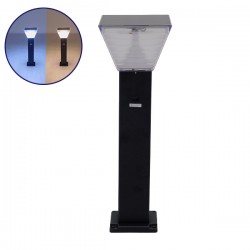 GLOBOSTAR® VEGGIE 12122 Φωτιστικό Κολωνάκι Κήπου LED 10W 500lm 120° με Ενσωματωμένο Φωτοβολταϊκό Panel 6V 2W & Επαναφορτιζόμενη Μπαταρία Li-ion 3.2V 6000mAh με Αισθητήρα Ημέρας-Νύχτας Αδιάβροχο IP65 All in One CCT 6000K-4500K-2700K - Γκρι Ανθρακί - Μ2 GLOBOSTAR® VEGGIE 12122 Φωτιστικό Κολωνάκι Κήπου LED 10W 500lm 120° με Ενσωματωμένο Φωτοβολταϊκό Panel 6V 2W & Επαναφορτιζόμενη Μπαταρία Li-ion 3.2V 6000mAh με Αισθητήρα Ημέρας-Νύχτας Αδιάβροχο IP65 All in One CCT 6000K-4500K-2700K - Γκρι Ανθρακί - Μ2