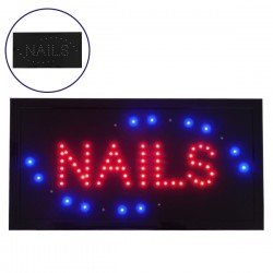 Φωτιστικό LED Σήμανσης NAILS με Διακόπτη ON/OFF και Πρίζα 230v 48x2x25cm GloboStar 96304 Φωτιστικό LED Σήμανσης NAILS με Διακόπτη ON/OFF και Πρίζα 230v 48x2x25cm GloboStar 96304