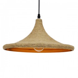 GLOBOSTAR® SHANGHAI ROPE 00917 Boho Κρεμαστό Φωτιστικό Οροφής με Ντουί 1 x E27 AC 220-240V IP20 - Μπεζ - Μ37 x Π37 x Υ20cm GLOBOSTAR® SHANGHAI ROPE 00917 Boho Κρεμαστό Φωτιστικό Οροφής με Ντουί 1 x E27 AC 220-240V IP20 - Μπεζ - Μ37 x Π37 x Υ20cm