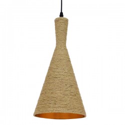 GLOBOSTAR® SHANGHAI 00918 Boho Κρεμαστό Φωτιστικό Οροφής με Ντουί 1 x E27 AC 220-240V IP20 - Μπεζ & Χρυσό - Μ19 x Π19 x Υ38cm GLOBOSTAR® SHANGHAI 00918 Boho Κρεμαστό Φωτιστικό Οροφής με Ντουί 1 x E27 AC 220-240V IP20 - Μπεζ & Χρυσό - Μ19 x Π19 x Υ38cm